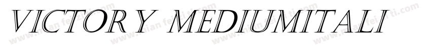 Victory MediumItali字体转换